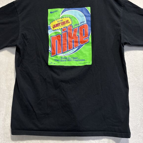 Nike Ultra Drip Tee T Shirt Detergent Graphic Short Sleeve Black Men's Large - Picture 10 of 13